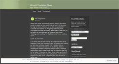 Desktop Screenshot of michaelsunsolicitedadvice.com