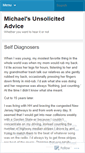 Mobile Screenshot of michaelsunsolicitedadvice.com